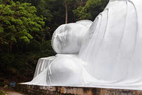 Liegen buddah standbeeld ta cu berg, vietnam. — Stockfoto