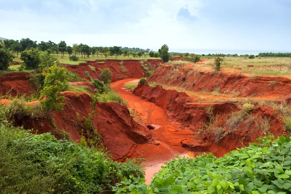 Il canyon rosso a Binh Thuan, Vietnam . — Foto Stock