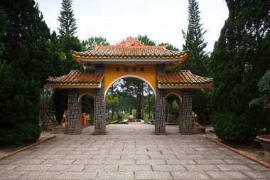 Kapı pagoda Manastırı. Dalat. Vietnam.