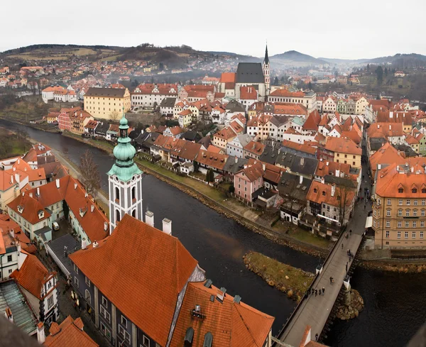 Gamla staden Cesky Krumlov, Tjeckien — Stockfoto