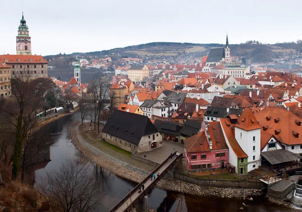 El casco antiguo de Cesky Krumlov, República Checa —  Fotos de Stock