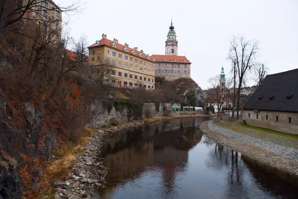 Castle Tower Cesky Krumlov, Cseh Köztársaság — Stock Fotó