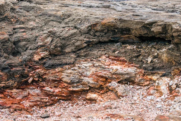 Lav ve İzlanda'daki kil katmanları — Stok fotoğraf