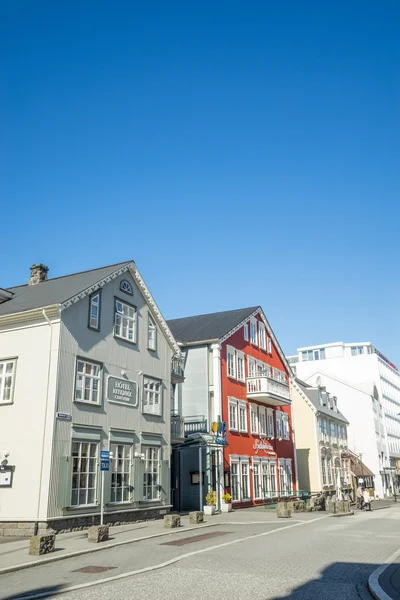 Hotels in Reykjavik in the morning — Stock Photo, Image