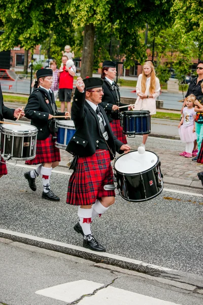 Schotse drummer orkest parade — Stockfoto