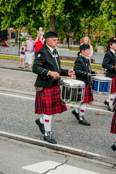 Schotse drummer orkest parade — Stockfoto