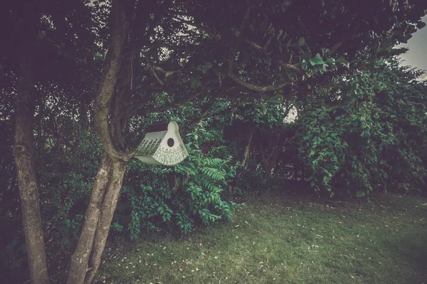 Birdhouse opknoping in een boom — Stockfoto