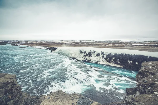 Koude waterstraal in IJsland — Stockfoto