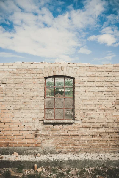 Old window on a wall — Stock Photo, Image