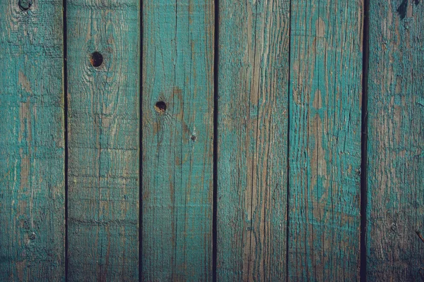 Planches de bois avec peinture bleue — Photo