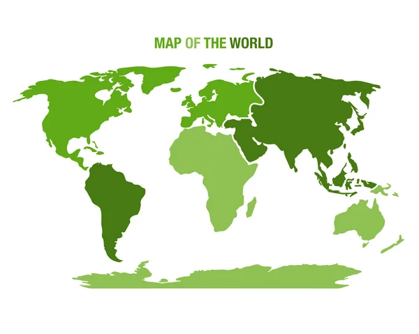 kıta ile Dünya Haritası