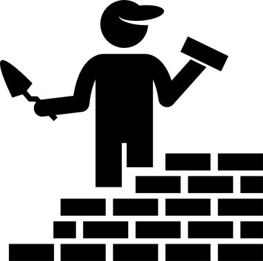 Minimalist vektör çizimi, peyzaj konsepti