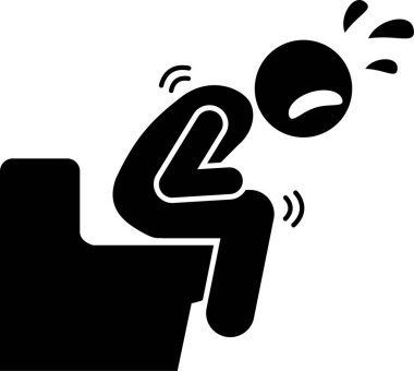 Çölyak hastalığının minimalist vektör çizimi