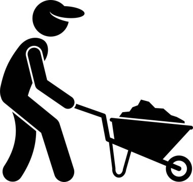 Minimalist vektör çizimi, peyzaj konsepti