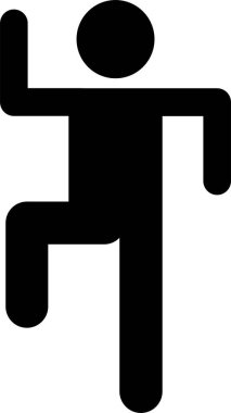 negatif kişilik simgesi, vektör illüstrasyonu