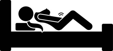 minimalistic vector illustration of  masturbation concept