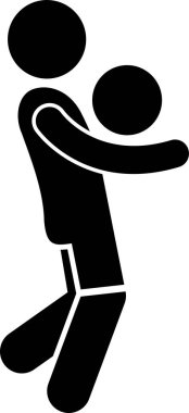 Futbol simgesini oynayan kişinin vektör illüstrasyonu