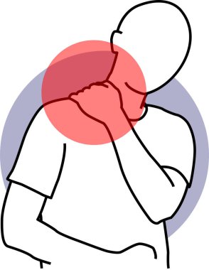 Vücut Ağrısı Kişileri Simgesi Simgesi Resim Grafiği