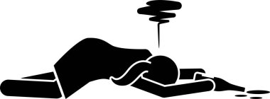 minimalist vektör illüstrasyonu, alkol içme kavramı