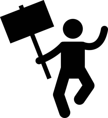 Kişinin çalışma konseptinin minimalist vektör illüstrasyonu 