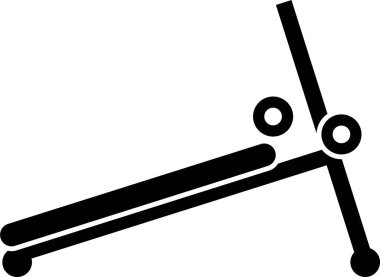 Fitness ekipman simgesinin vektör illüstrasyonu