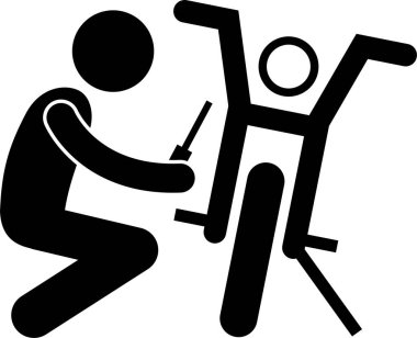 Motosikletli Motosikletli Motosikletli Dublör Cesur İnsanlar Şekil Resim Simgesini Yapıştırıyor