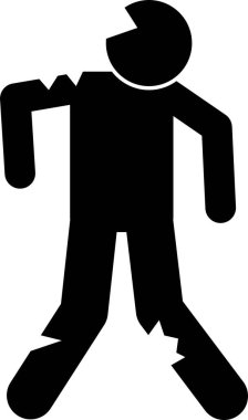 Zombi enfekte olmuş karakter figürleri. İnsanlar hastalıklı zombi resimlerine dönüşüyor..