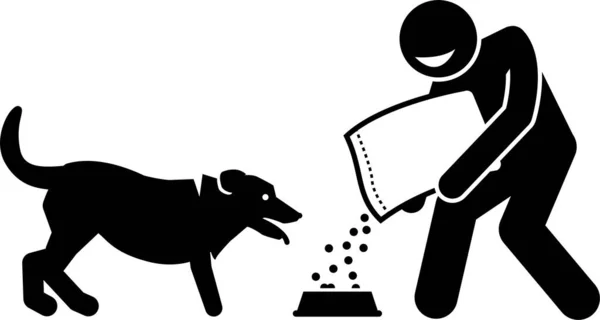 Минималистическая Векторная Иллюстрация Концепции Ухода Собаками — стоковый вектор