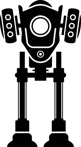 Ilustración Vectorial Minimalista Del Robot Mech — Archivo Imágenes Vectoriales