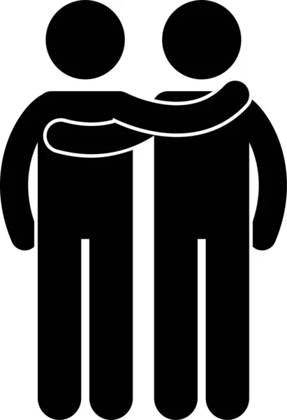 Relationship Icon Symbol Zeichen Piktogramm — Stockvektor
