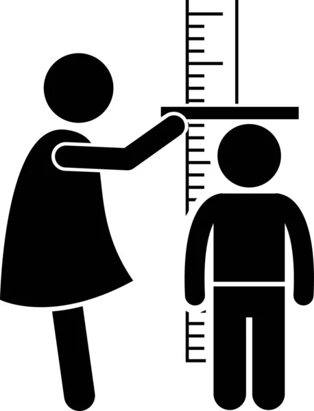 Illustrazione Vettoriale Minimalista Del Concetto Misurazione Del Corpo — Vettoriale Stock