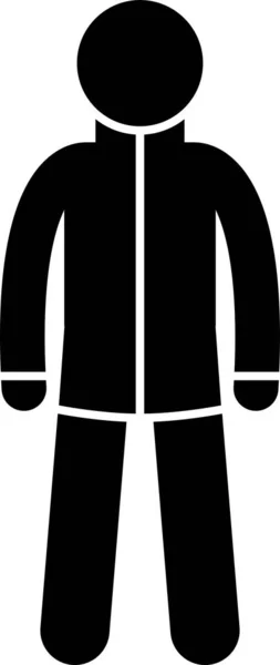 男性のジャケットとコート スティックフィギュアは ジャケットやコートの服の異なる種類のセットを示しています このファッションの服のデザインは 男性や男性によって着用されます — ストックベクタ