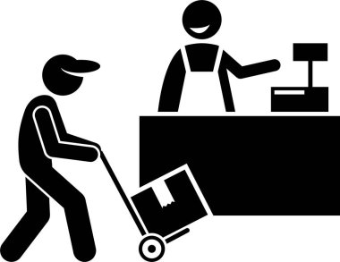 Üretim kavramının minimalist vektör illüstrasyonu