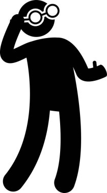 Minimalist vektör illüstrasyonu, göz bilimi kavramı