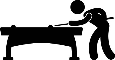 Minimalist vektör illüstrasyonu, boş zaman aktivite kavramı