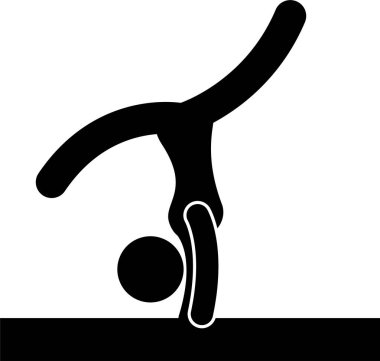 Kapalı Spor Oyunu Atletik Set Simgesi İşareti Resim Grafiği