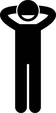 erkek duygu simgesi, vektör illüstrasyonu