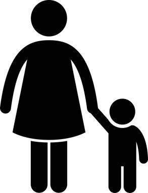 Minimalist vektör illüstrasyonu, öncelikli koltuk insan kavramı