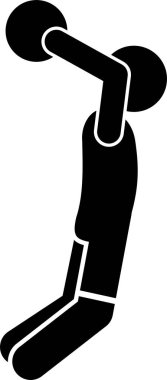 Basketbolcunun minimalist vektör illüstrasyonu