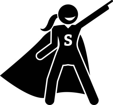 Süper Kahraman Kurtarma Vektör illüstrasyonunu korumaya yardım eder