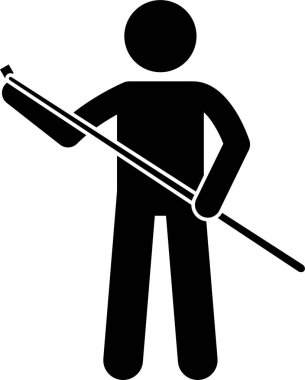 Profesyonel bilardo oyuncusu masada oynuyor. Sanat eserleri bilardo oyununun pozisyonunu ve duruşunu betimler..