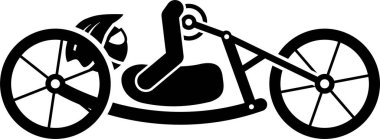 Engelli ırk kavramının minimalist vektör illüstrasyonu 