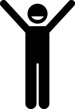 Pozitif kişiliğin minimalist vektör çizimi 