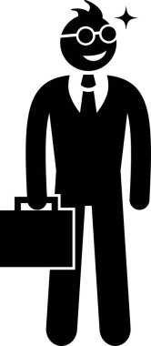 Mükemmel erkek arkadaş kavramının minimalist vektör çizimi