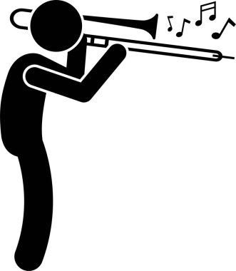 Müzik Enstrümanlı Orkestra Senfoni Müzisyenleri Yapıştırıcı Resim Simgeleri