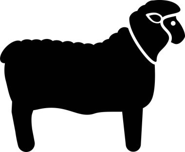Koyunların minimalist çizimi 