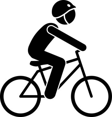 minimalist vektör illüstrasyonu, bisiklet eklentileri konsepti