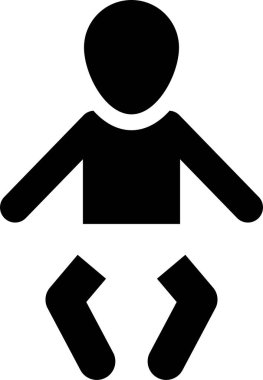 Minimalist vektör illüstrasyonu, bebek sağlığı kavramı