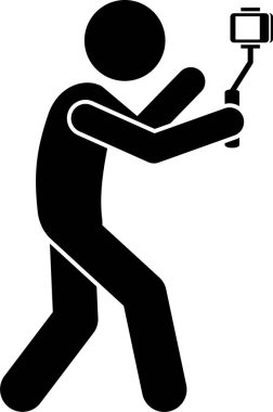 vlog kavramı oluşturan insanların minimalist vektör illüstrasyonu 