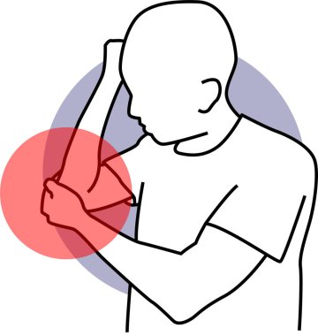 Vücut Ağrısı Kişileri Simgesi Simgesi Resim Grafiği